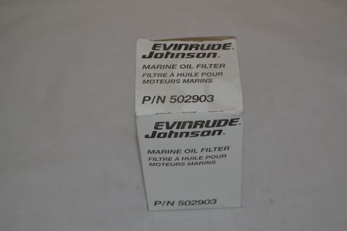 2 pack evinrude / johnson marine oil filter p/n 502903 genuine oem