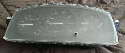 92-95 honda civic a/t auto instrument gauge cluster speedometer ex lx si w/ tach