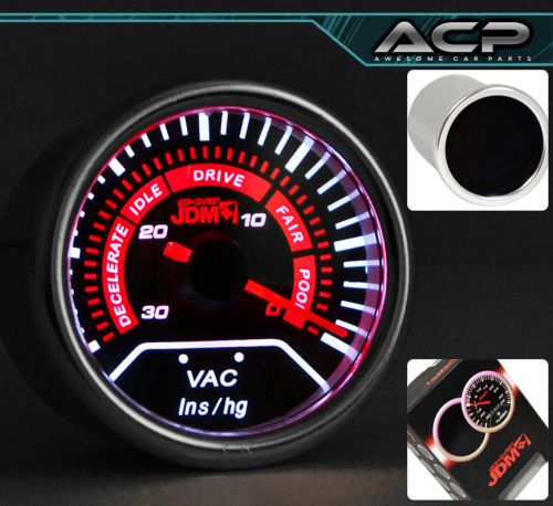 Universal 52mm vacuum gauge auto meter analog needle pointer led glow monitor