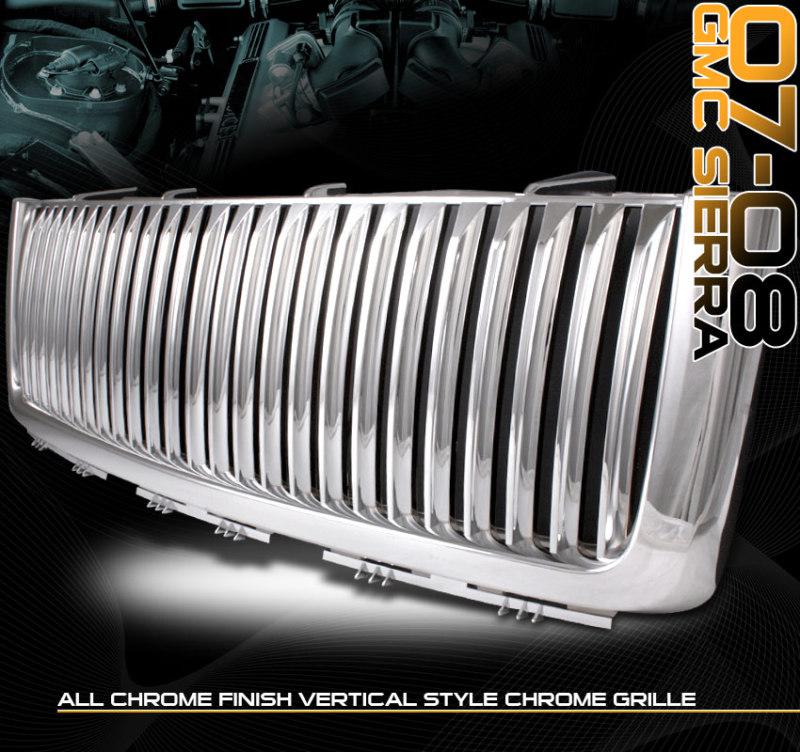 2007 2008 2009 gmc sierra 1500/2500 pickup truck front bumper upper grille grill