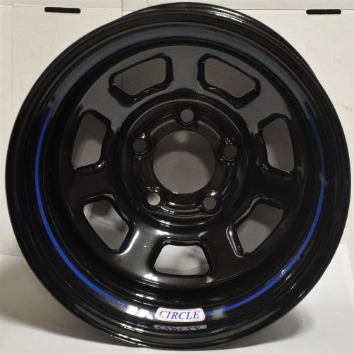 Circle 15 x 10 wheel 5 x 5&#034; lug pattern black 38-510550400 4&#034; b.s.