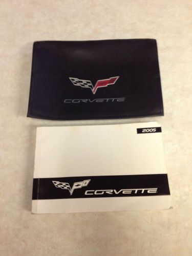 2005 chevrolet corvette owners manual and black corvette case