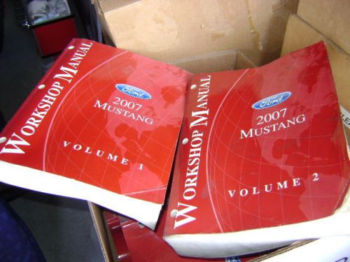 Ford workshop manuals vol. 1 &amp; 2 2007 ford mustang factory oem repair manuals