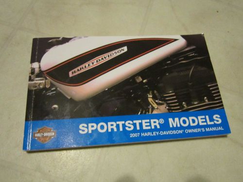 2007 harley davidson sportster owners manual