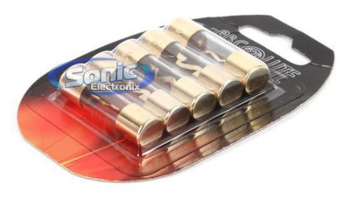 Absolute agu100 5-pack of gold-plated 100 amp agu fuses