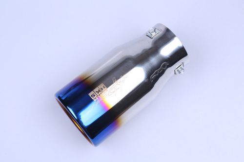 Universal tip 7.6cm inlet burn color stainless steel exhaust muffler blackfriday