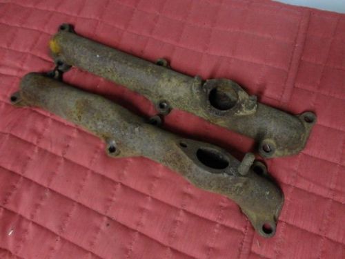 1937-1941 ford flathead v8 exhaust manifold set original matching pair rh lh 239