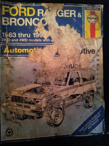 Ford repair manual ranger/bronco 2,  1983-1992