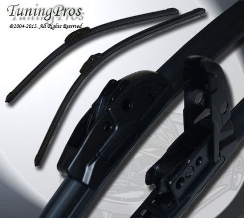 Pin arm bracketless windshield wiper blades 2 pc (26&#034; driver 18&#034; passenger side)