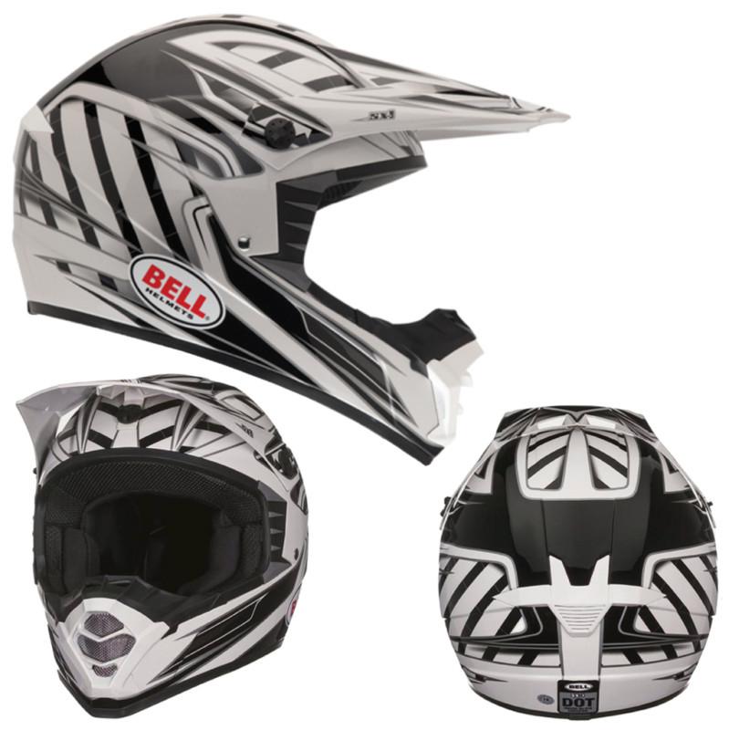 Bell sx-1 switch black grey/black small motocross mx helmet off road dirtbike