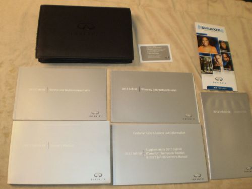 2013 infiniti ex 37 complete suv owners manual books guide case all models