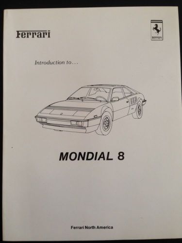 Ferrari mondial 8 workshop manual, print number 90000-3548 (8/81)