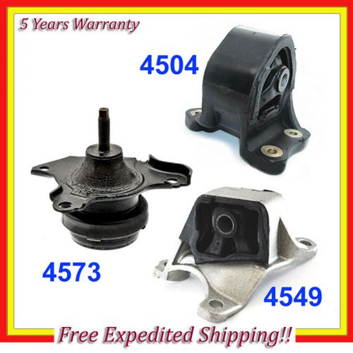 Engine motor mount set 3pcs 2003-2011 for honda element 2.4l manual trans. m1102