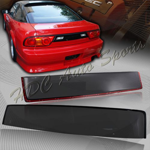 For 1989-1994 nissan 240sx hatch black tint transparent abs plastic roof spoiler