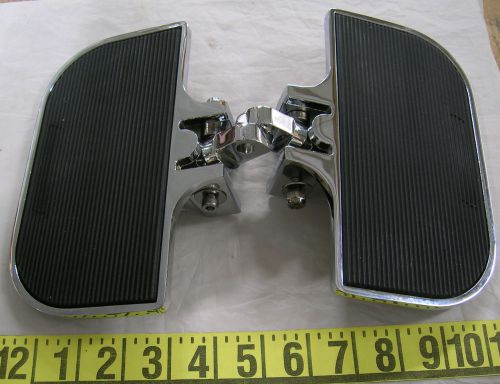 Chrome mini floorboards male peg mount harley softail dyna sportster xl custom