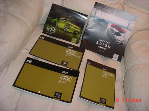 Toyota  scion  xb  2009  users manual collection assortment