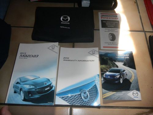 2013 mazda 3 owners manual set + free shipping