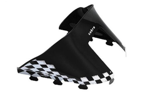 Powermadd - 11120 - cobra windshield, 11.5in. - black/white checks