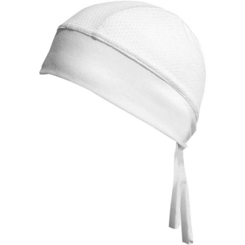 Schampa white mesh z-wrap stretch headwrap for motorcycle offroad atv