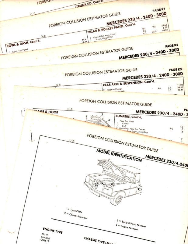 Jaguar e type series iii 5.3e v12 body parts frame original rare crash sheets mf