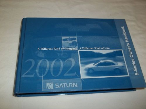 2002 saturn s-series owner handbook 3/pc.set hard cover. / free s/h,,