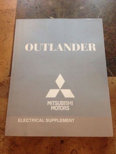 2010 mitsubishi outlander factory electrical supplement service shop manual oem