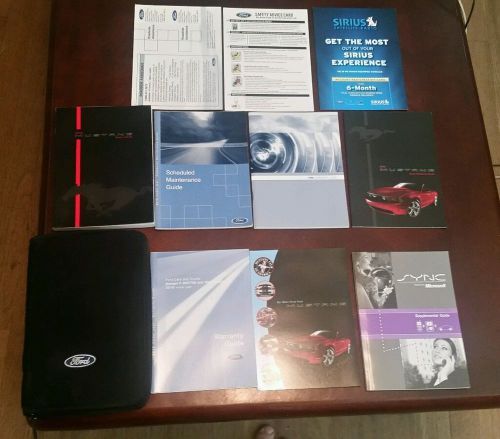 2010 mustang original owners manual service guide book kit 10 + navigation case