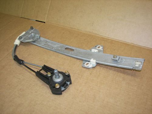 88-91 honda civic 4 door sdn passenger right rear manual window glass regulator