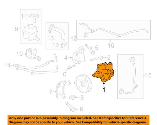 Chevrolet gm oem 10-15 camaro-power steering pump 13576570