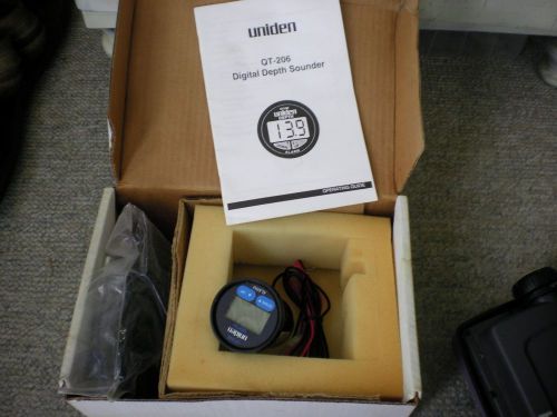 Uniden qt206 depth sounder w/ manual and transducer nib!!