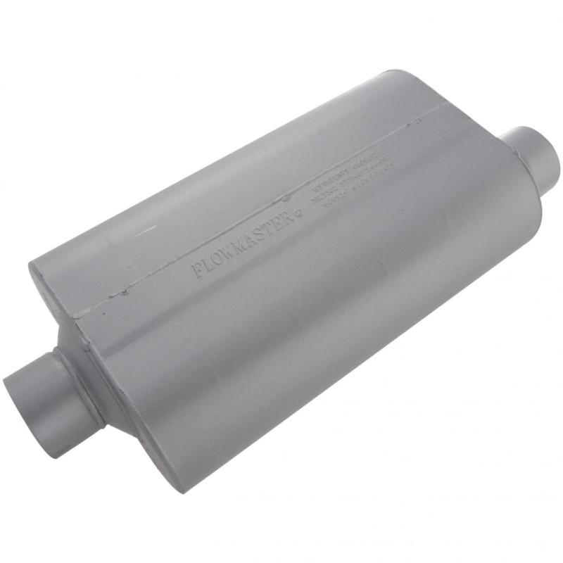 Flowmaster super 50 muffler 409s - 3.00 center in / 3.00 offset out - mild sound