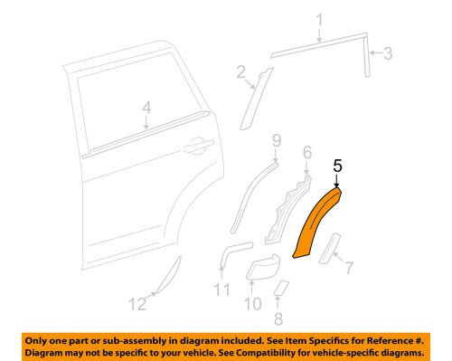 Toyota oem 06-12 rav4 exterior-rear-flare left 6168242050b1