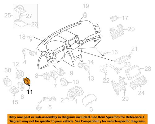 Infiniti nissan oem 11-13 qx56 adjustable brake pedal-switch 251221ca0a