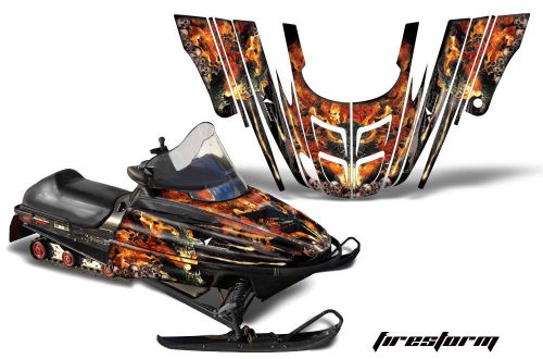 Amr racing sled wrap polaris 700xc 800xcr 600rmk snowmobile graphic kit firestrm