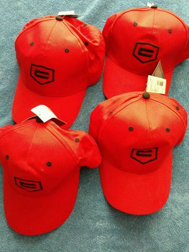 Sears craftsman red cap/hat lot of 4! read full details! √√ new w/tags!