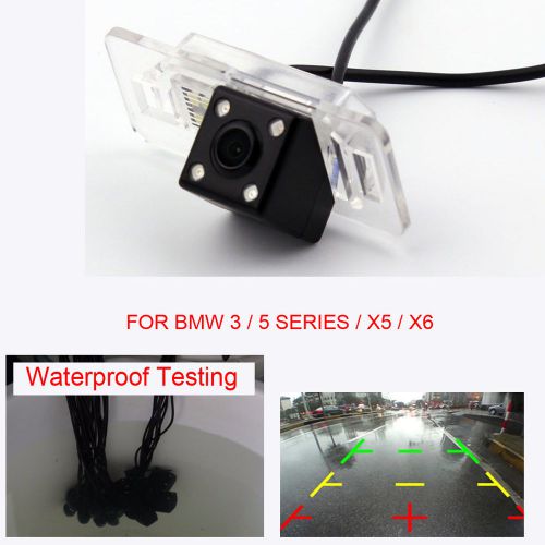 Car rear view ccd camera ir leds backup camera for bmw 3 / 5 series / x5 / x6