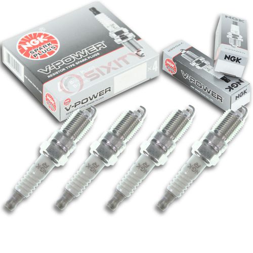 4pcs 00-06 mercruiser 8.1s horizon ngk v-power spark plugs inboard 8 cyl gm lt