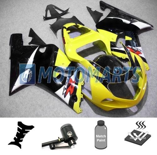 Bundle inj fairing with brake fluid reservoir for suzuki gsx r 1000 k1 01 02 ab