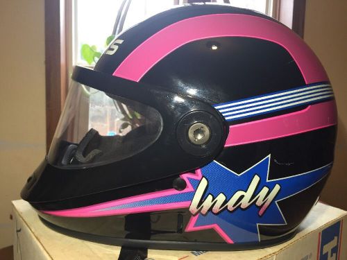 Nwot in orig box! 1980&#039;s vintage bell polaris indy wedge snowmobile helmet small