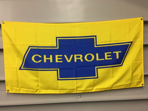 Chevrolet flag banner ~ chevy nova camaro impala corvette sbc hot rod bbc 350 v8