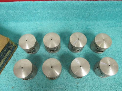 1935-42 ford  .005 over 3 ring dome top pistons   new  516