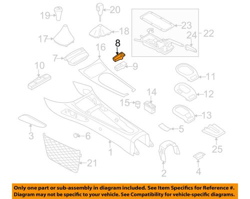 Bmw oem 03-08 z4 front console-ash tray 51167026219