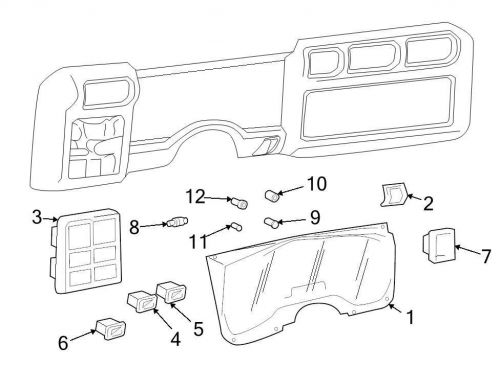 Brand new genuine gm oem 12 volt accessory power outlet housing #11516144