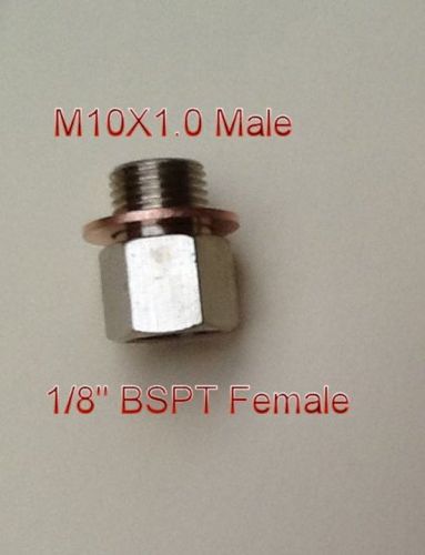 Metric adapter / oil pressure 1/8&#034; bspt female to m10 x 1 male t-6k