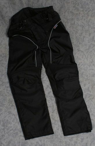 Hmb mens waterproof insulated motorcycle pants - black - size small