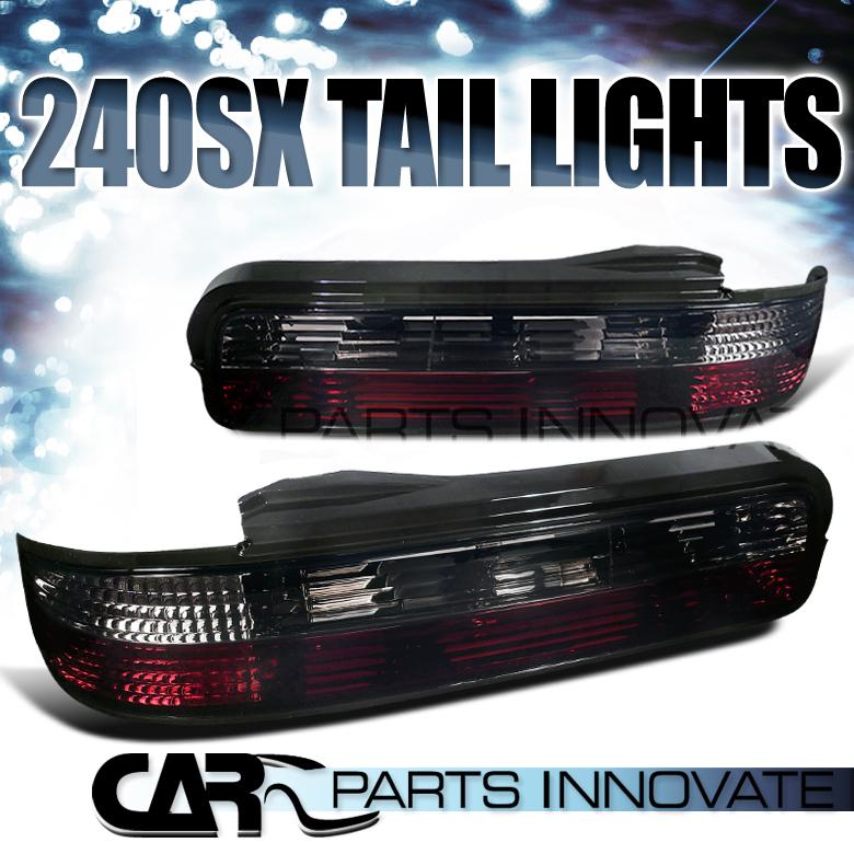 Nissan 89-94 240sx s13 coupe tail lights brake stop rear lamp red smoke