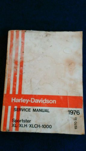 1970 to 1976 harley davidson sportster xl xlh xlch 1000 service manual