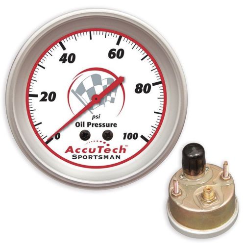 Longacre 46514 accutech sportsman 2015 weather resistant oil pressure gauge