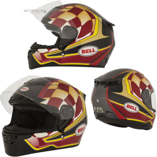 Bell rs-1 airtrix speedway red/yellow xsmall motorcycle helmet full face
