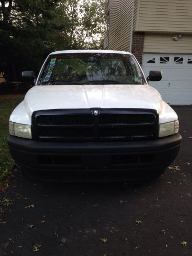 1997 white dodge ram 1500, manual transmission, v6 magnum, excellent gas mileage